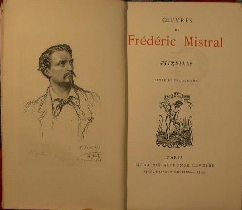 Oeuvrs de Frederic Mistral - Mireille - Frédéric Mistral - copertina