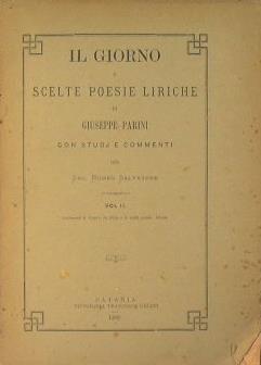 Il giorno. Scelte poesie Liriche - Giuseppe Parini - copertina