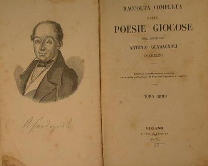 Raccolta completa delle poesie giocose - Antonio Guadagnoli - copertina