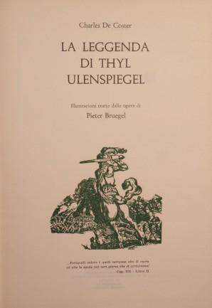 La leggenda di Thyl Ulenspiegel - Charles De Coster - copertina