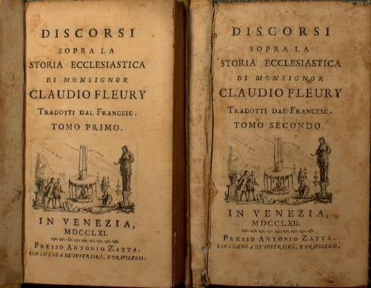 Discorsi sopra la storia ecclesiastica di monsignor Claudio Fleury tradotti dal francese - Claude Fleury - copertina