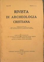 Rivista di Archeologia Cristiana. Pubblicata per cura della Pont.Commissione di Archeologia Sacra