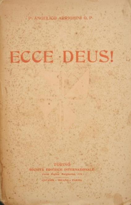 Ecce Deus !. Prediche d'Avvento - Angelico Arrighini - copertina