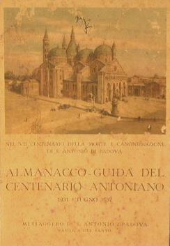 Almanacco. guida del centenario antoniano - copertina