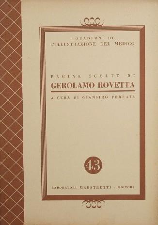 Pagine scelte di Gerolamo Rovetta - Gerolamo Rovetta - copertina