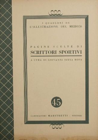 Pagine scelte di scrittori sportivi - copertina