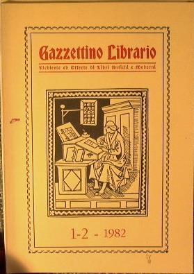 Gazzettino Librario. Anno 1982 - copertina