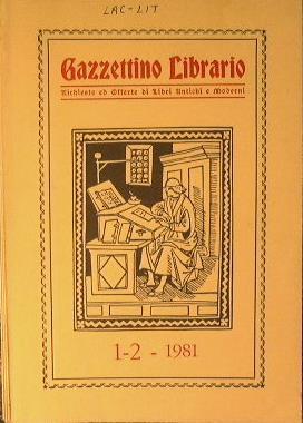 Gazzettino Librario. Anno 1981 - copertina