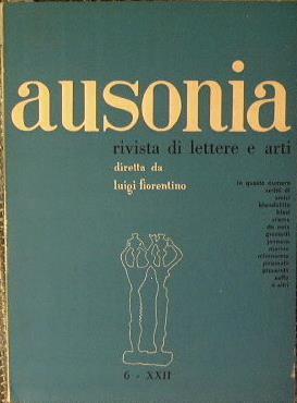 Ausonia. Rivista di lettere e arti - copertina