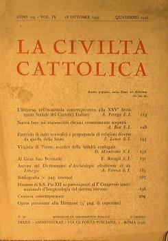 La civiltà cattolica - 1952 - Vol. IV Quaderno 2456 - copertina