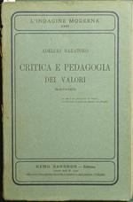 Critica e pedagogia dei valori. Saggio