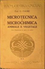 Microtecnica e microchimica animale e vegetale