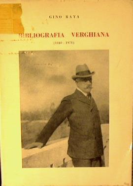 Bibliografia verghiana (1840 - 1971) - Gino Raya - copertina