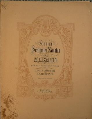 Sonaten - Muzio Clementi - copertina