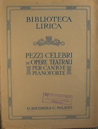 Biblioteca lirica. Carmen. Aria: Io dico , no, non sono paurosa - Georges Bizet - copertina