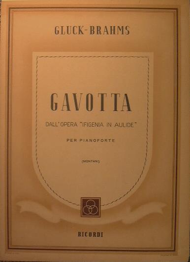 Gavotta. Dall'opera '' Ifigenia in Aulide '' - Christoph W. Gluck - copertina