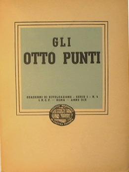 Gli otto punti. Quaderni di divulgazione. Serie 1. n.4 - copertina