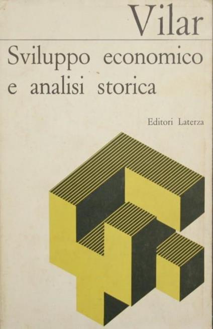 Sviluppo economico e analisi storica - Pierre Vilar - copertina