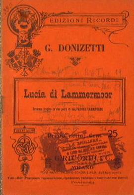 Lucia di Lammermoor - Gaetano Donizetti - copertina