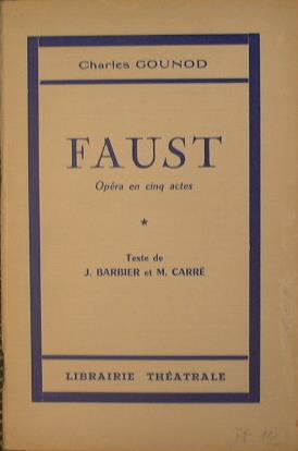 Faust - Charles Gounod - copertina