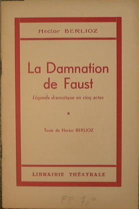 La damnation de Faust - Hector Berlioz - copertina