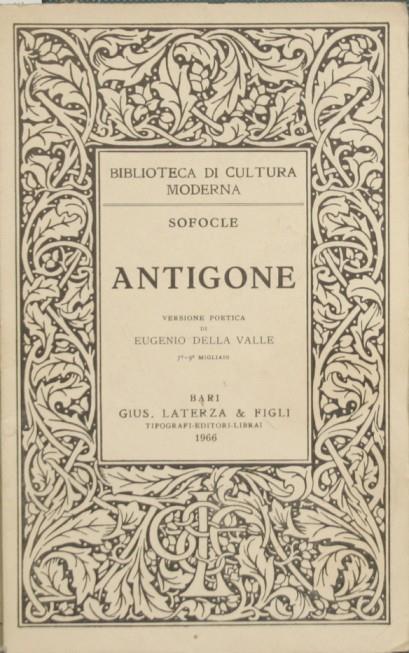 Antigone - Sofocle - copertina