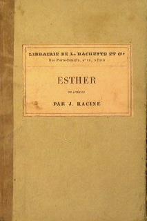 Esther. Tragedie tiree de l'ecriture sainte et en trois actes - Jean Racine - copertina