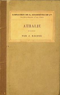 Athalie. tragedie en cinq actes - Jean Racine - copertina