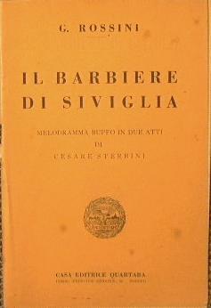 Il barbiere di Siviglia - Gioachino Rossini - copertina