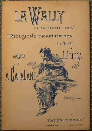 La Vally di W. De Hillern - Alfredo Catalani - copertina