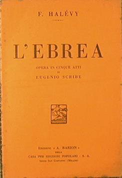 L' Ebrea - Fromental Halévy - copertina