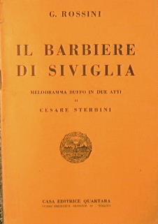 Il barbiere di Siviglia - Gioachino Rossini - copertina