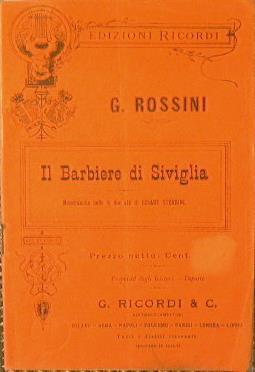 Il barbiere di Siviglia - Gioachino Rossini - copertina