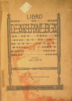 Libro d'aritmetica - Mario Sacchetti - copertina