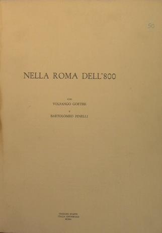 Nella Roma dell'800. Con Volfango Goethe e Bortolomeo Pinelli - Giuseppe Massani - copertina