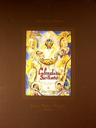 Calendario Siciliano Gastronomico Perpetuo nell'opera grafica e poetica di Pino Correnti - copertina