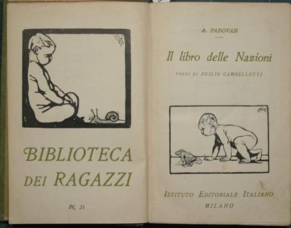 Il libro delle Nazioni - A. Padovan - copertina