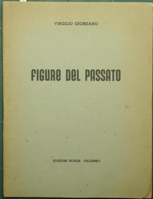 Figure del passato - Virgilio Giordano - copertina