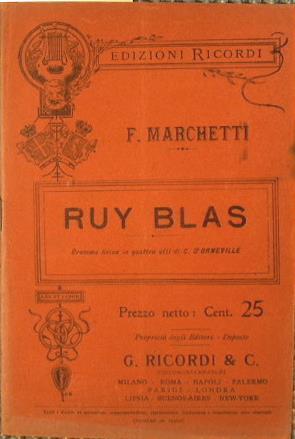 Ruy Blas - Filippo Marchetti - copertina