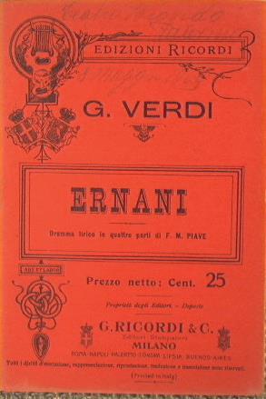 Ernani - Giuseppe Verdi - copertina