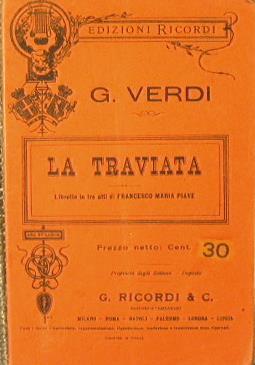 La traviata - Giuseppe Verdi - copertina