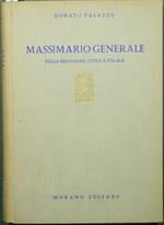 Massimario generale della esecuzione civile e fiscale