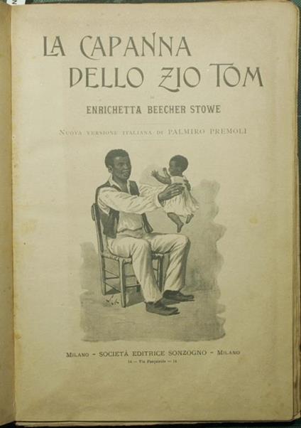 La capanna dello zio Tom - Harriet B. Stowe - copertina