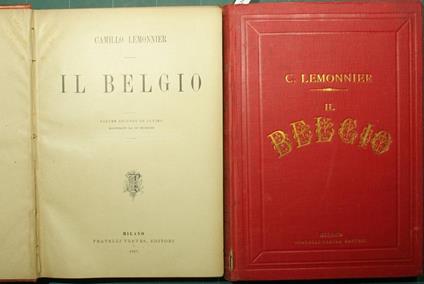 Il Belgio - Camille Lemonnier - copertina