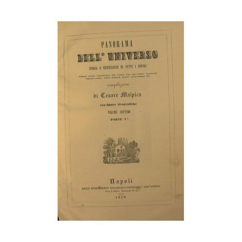 Panorama dell'Universo. Russia. Vol 7° Parte prima + Seconda + Crimea. Storia e descrizione di tutti i popoli, delle loro religioni dé loro usi dé loro costumi delle loro arti della loro industria & c - Cesare Malpica - copertina