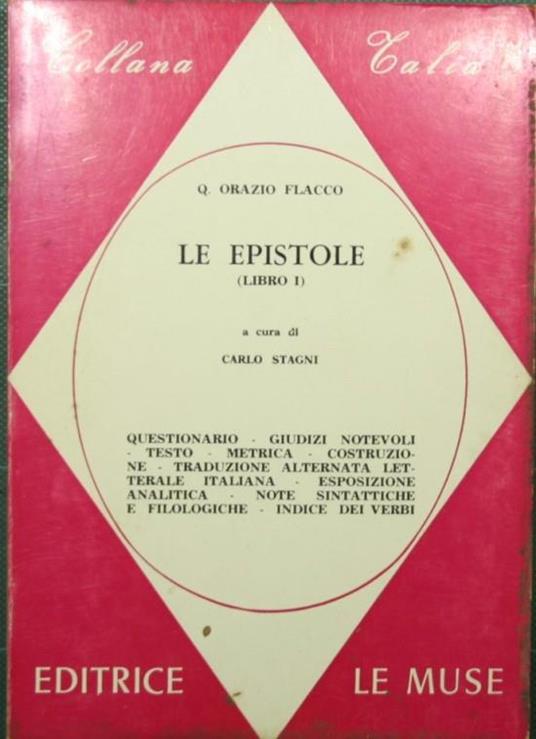 epistole. Libro I Le - Quinto Orazio Flacco - copertina