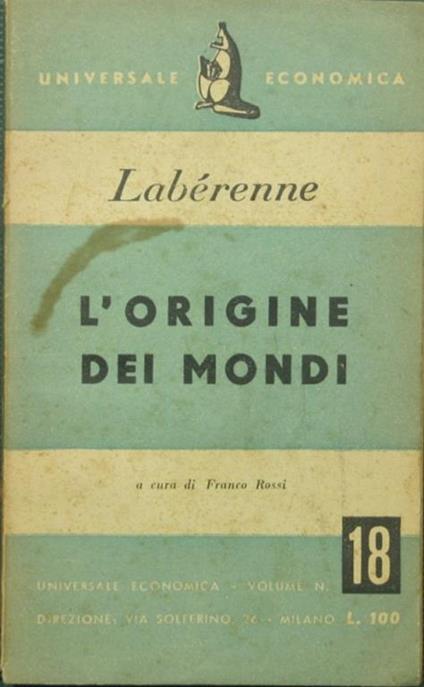 origine dei mondi L' - Paul Labérenne - copertina