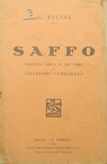 Saffo. Tragedia lirica in tre parti di Salvadore Cammarano