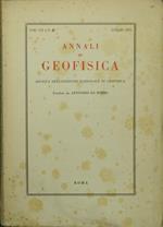 Annali di geofisica. Vol. VII - n. 3 - Luglio 1954. Rivista dell'Istituto nazionale di geofisica