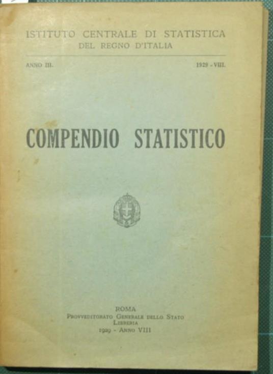 Compendio statistico - copertina